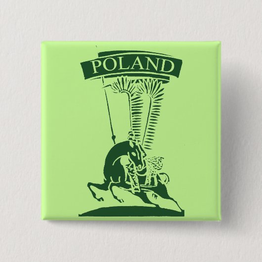 Vintage Polnischer Flügelhusar Button (Vorderseite)