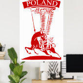 Vintage-Polnischer Flügelhusar Poster (Heimbüro)