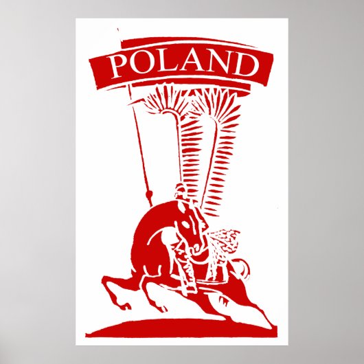 Vintage-Polnischer Flügelhusar Poster (Vorne)