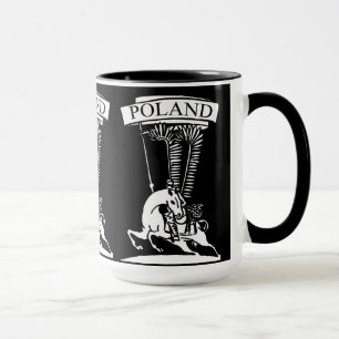 Vintage Polnischer Flügelhusar Tasse