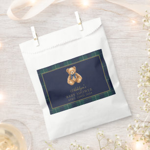 Vintage-Polo-Teddybär-Babyshower-Geschenktüte Geschenktütchen