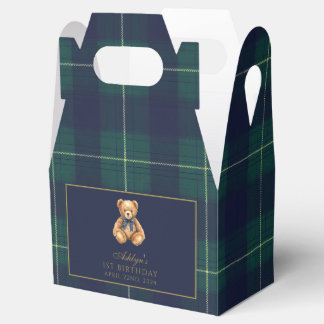 Vintage-Polo-Teddybär-Geburtstagsfeier-Geschenkbox Geschenkschachtel