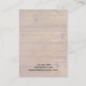 Vintage Polstertafel Visitenkarte (Rückseite)