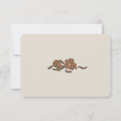 Vintage Pomegranate-RSVP-Karte RSVP Karte (Rückseite)