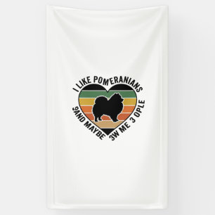 Vintage-Pomeranian-Herz-Zitat-Hunde-Liebhaber-Shir Banner