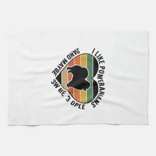 Vintage-Pomeranian-Herz-Zitat-Hunde-Liebhaber-Shir Geschirrtuch