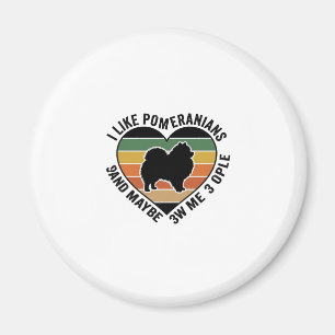 Vintage-Pomeranian-Herz-Zitat-Hunde-Liebhaber-Shir Magnet