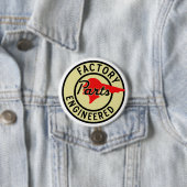 Vintage Pontiac-Fabrik zerteilt Zeichen Button (Beispiel)