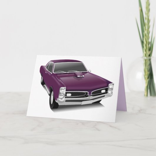 Vintage Pontiac gto Grußkarte Karte (Vorderseite)