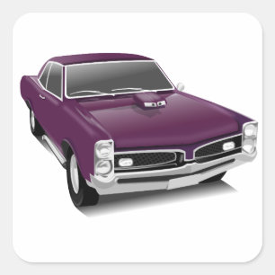 vintage pontiac gto individuell anpassen Aufkleber
