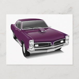 Vintage-Pontiac-GTO-Postkarte Postkarte