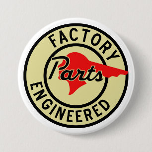 Vintage Pontiac Werks-Ersatzteilschild Button