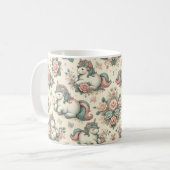 Vintage Pony's Delightful Blooms Kaffeetasse (Vorderseite Links)