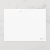 Vintage Poodles Postkarte (Rückseite)