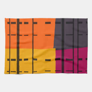 Vintage-Pop-Art-farbenfrohes Muster Küchentuch