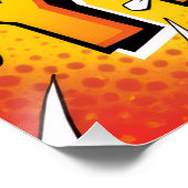 Vintage-Pop-Art-Frohes-Neujahrs-Comic-Poster Poster (Ecke)