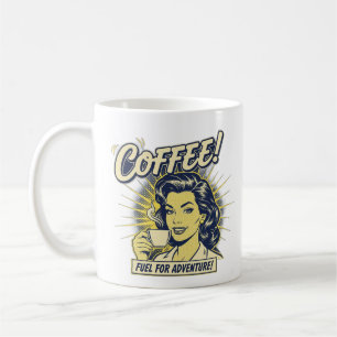 Vintage-Pop-Art-Kaffee-Therapie-Tasse Kaffeetasse