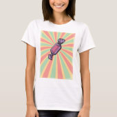 Vintage Pop Art Wrapped Candy T-Shirt (Vorderseite)
