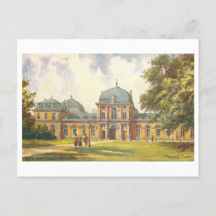 Vintage Poppelsdorf Schloss, Bonn, Deutschland Postkarte