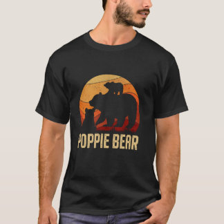 Vintage Poppie Bär Geschenke für den Vatertag Dad T-Shirt