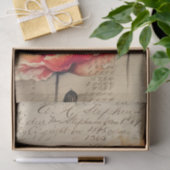 Vintage Poppies Journal IV Seidenpapier (Geschenk)