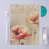 Vintage Poppies Journal IV Seidenpapier (Handwerk)