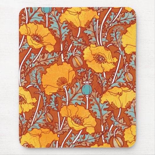 Vintage Poppies ~ Mousepad (Vorne)