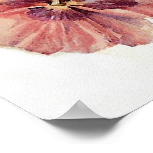 Vintage Poppies Poster (Ecke)