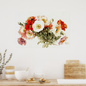 Vintage Poppies Poster (Küche)