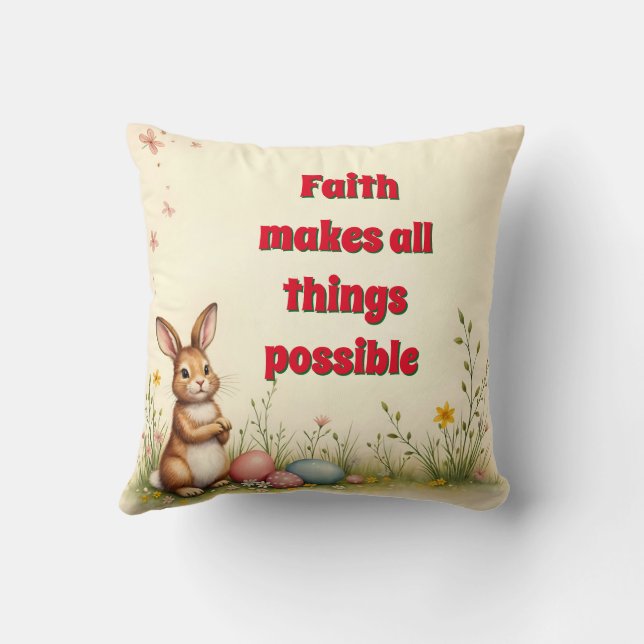 Vintage Populäre Kollektion der kleinen Kaninchen Kissen (Rückseite)