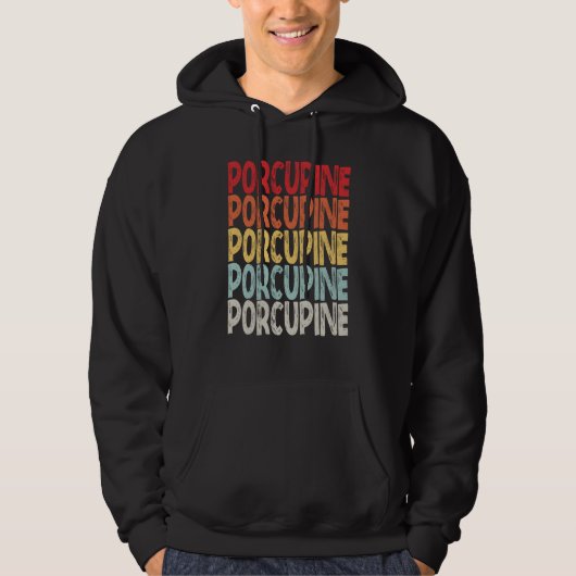 vintage Porcupine Hoodie (Vorderseite)
