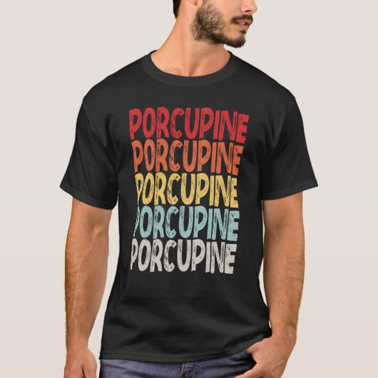 vintage Porcupine T-Shirt (Vorderseite)