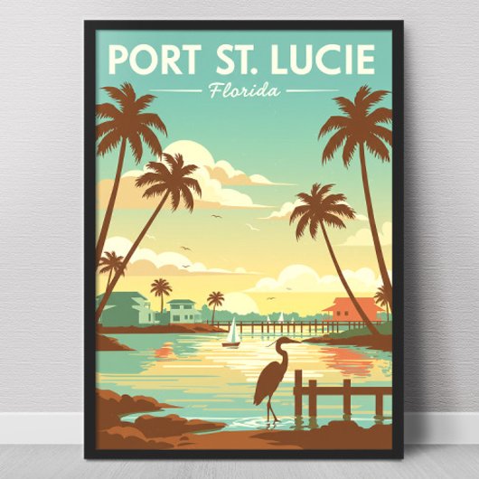 Vintage Port St. Lucie Florida Poster