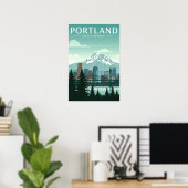 Vintage Portland Poster (Heimbüro)