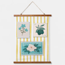 Vintage Porto Briefmarke Küche Drucken | Retro Blu