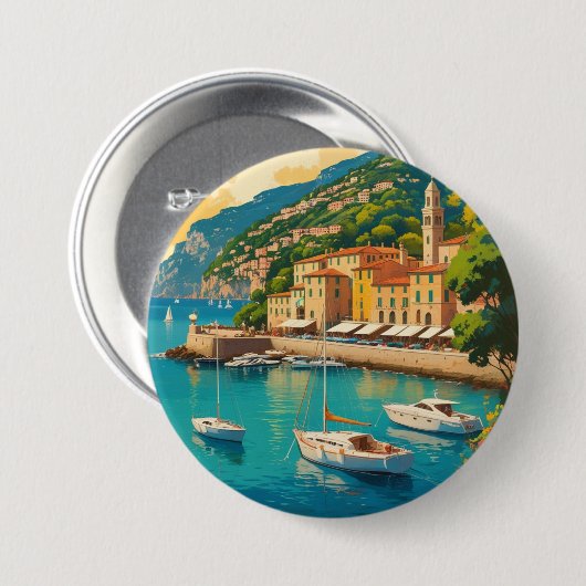 Vintage Portofino Genova Italy Button (Vorne & Hinten)