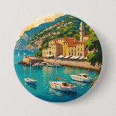 Vintage Portofino Genova Italy Button (Vorderseite)