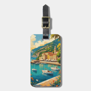 Vintage Portofino Genova Italy Gepäckanhänger