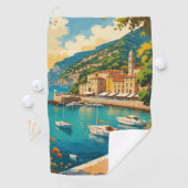 Vintage Portofino Genova Italy Golfhandtuch (Insitu)