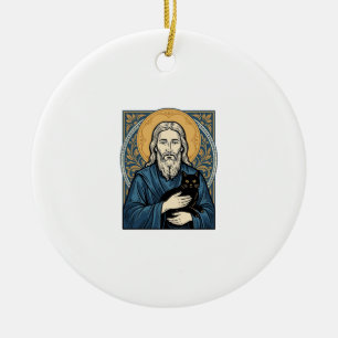 Vintage-Porträt-Vektor-Shirt-Design einer heiligen Keramik Ornament