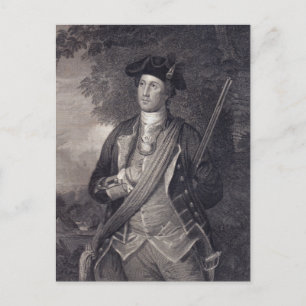 Vintage-Porträt von George Washington Postkarte