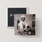 Vintage-Porträt von Sojourner Truth Button (Vorne & Hinten)
