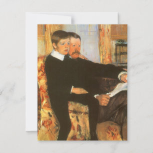 Vintage-Porträt von Vater und Sohn von Mary Cassat