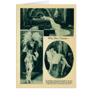 Vintage Porträtkarte Gloria Swanson 1922