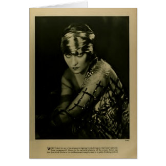 Vintage Porträtkarte Gloria Swanson 1922