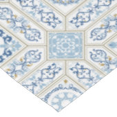 Vintage Portugal Azulejo traditional Tischdecke (Schrägansicht)