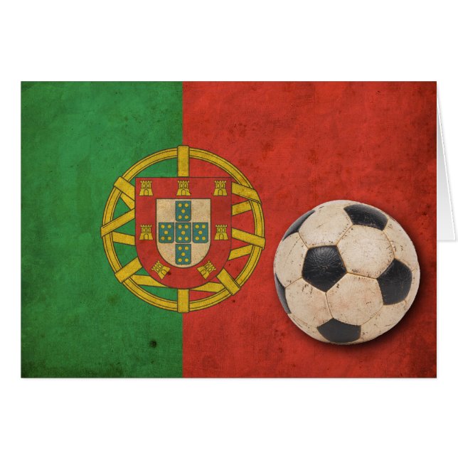 Vintage Portugal-Flagge (Vorderseite (Horizontal))