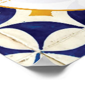 Vintage portugiesische Hochzeitstabelle Poster (Ecke)