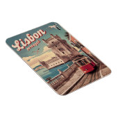 Vintage portugiesische Tramgeschenke Magnet (Rechte Seite)