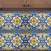 Vintage portugiesischer Azulejo Trinkuntersetzer Fliese
